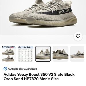 Adidas Yeezy Boost 350 V2 Oreo Sand Sneakers